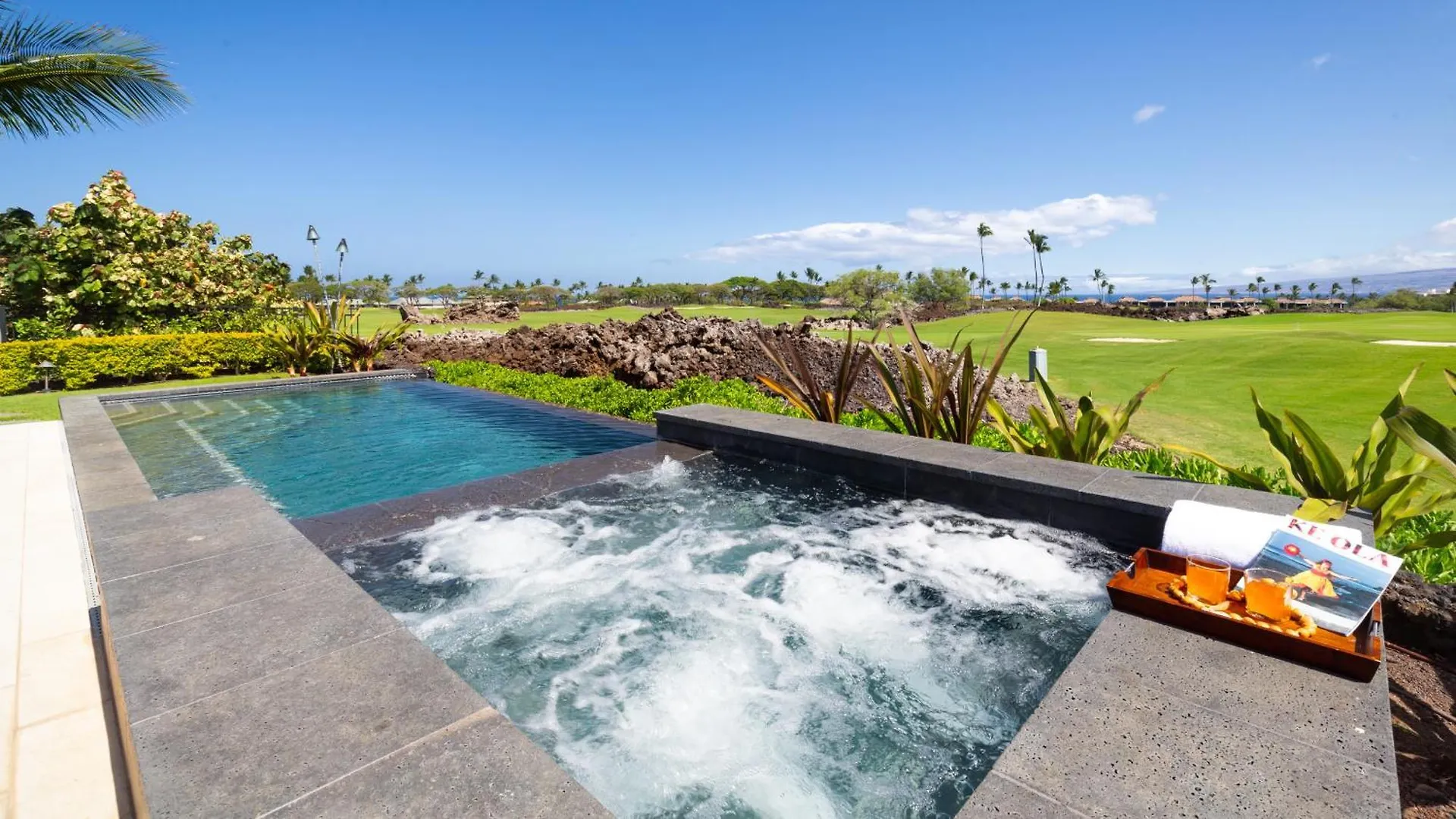 Holiday home Elegant Escape Elegant 4Br Laulea Home With Pool And Ocean View Waikoloa